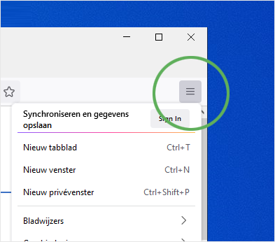 Firefox stap 1